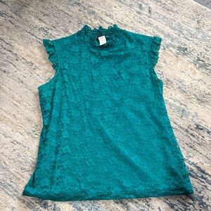 Teal Sleeveless Top